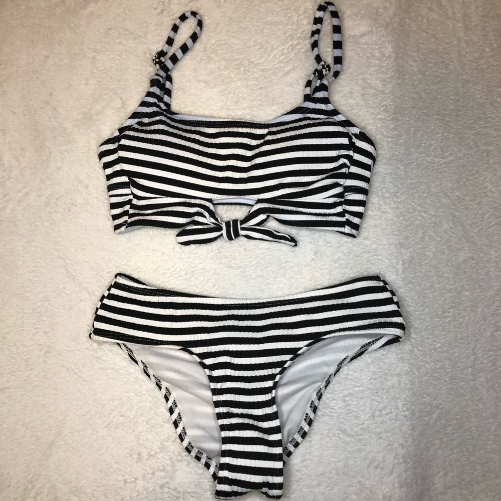 Striped Bikini Set